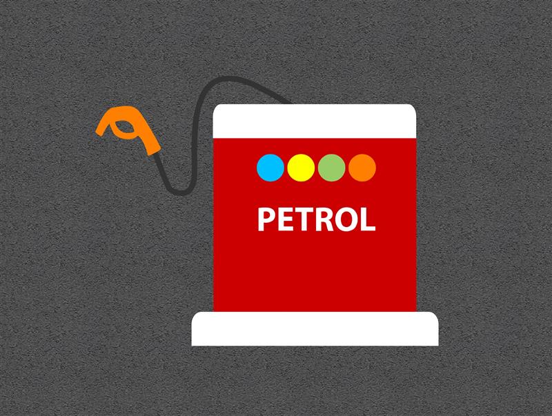 Technical render of a Petrol Pump